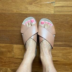 Sam Edelman Tan Slide Sandals